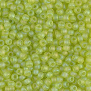 Miyuki seed beads 8/0 - Matte transparent chartreuse ab 8-143FR